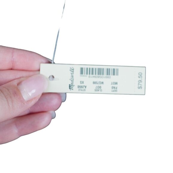 NWT Madewell Drapey V-Neck Button-Back Top in French Daisies Sz XS - Picture 10 of 15